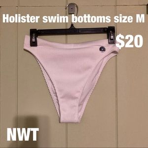 White Holister swim bottoms